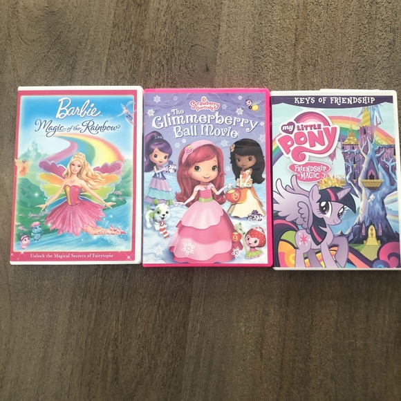 3 DVD Little Pony Barbie Strawberry -dd5 - Picture 1 of 6